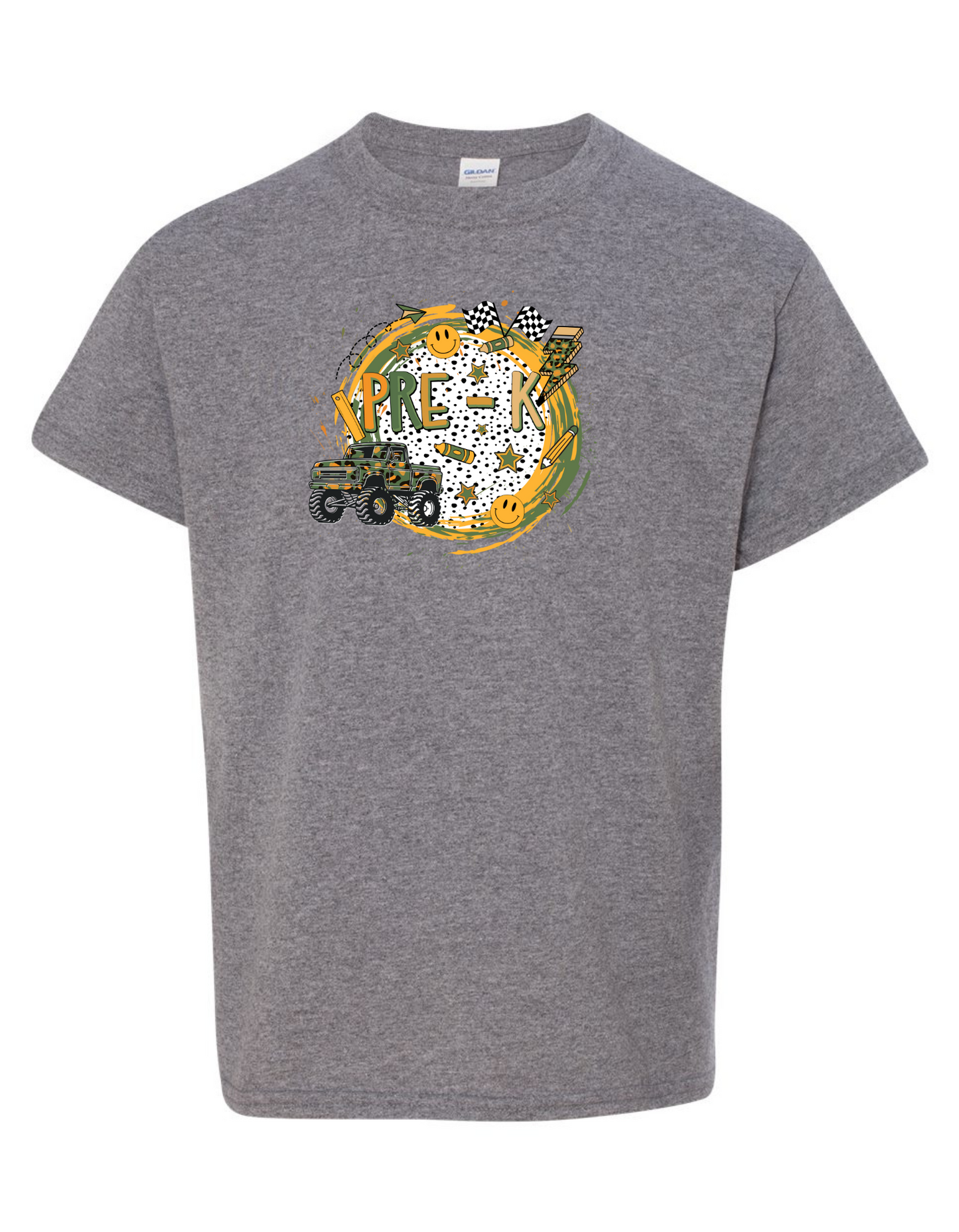 Boy's Dirt Track Back to School Pre-k to 5th Grade