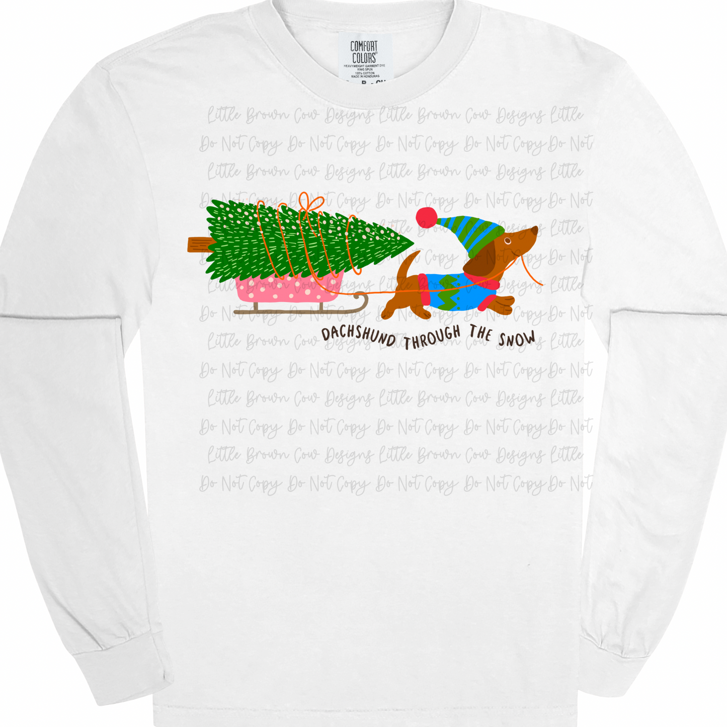 Daschund through the snow