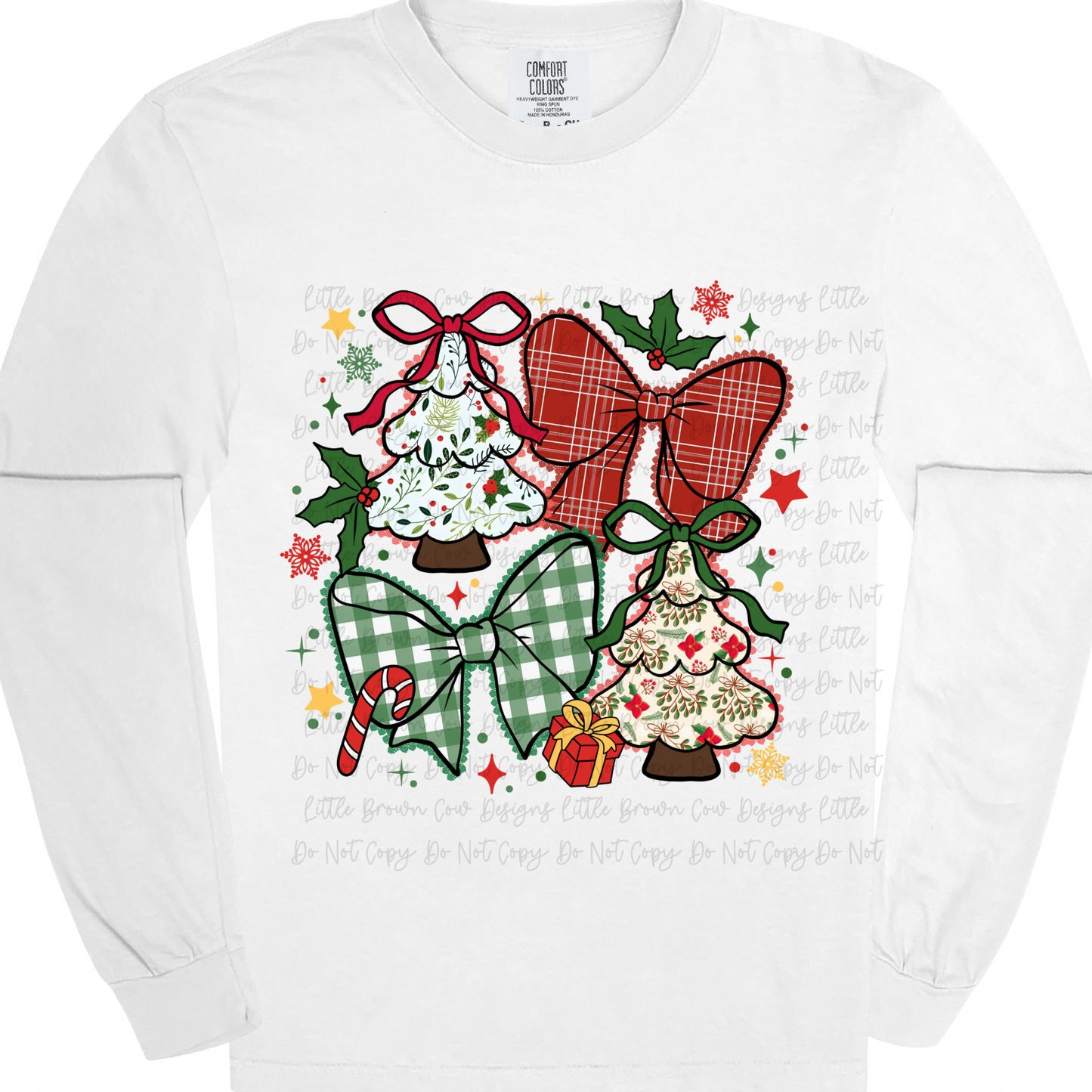 Bows and Trees Plaid