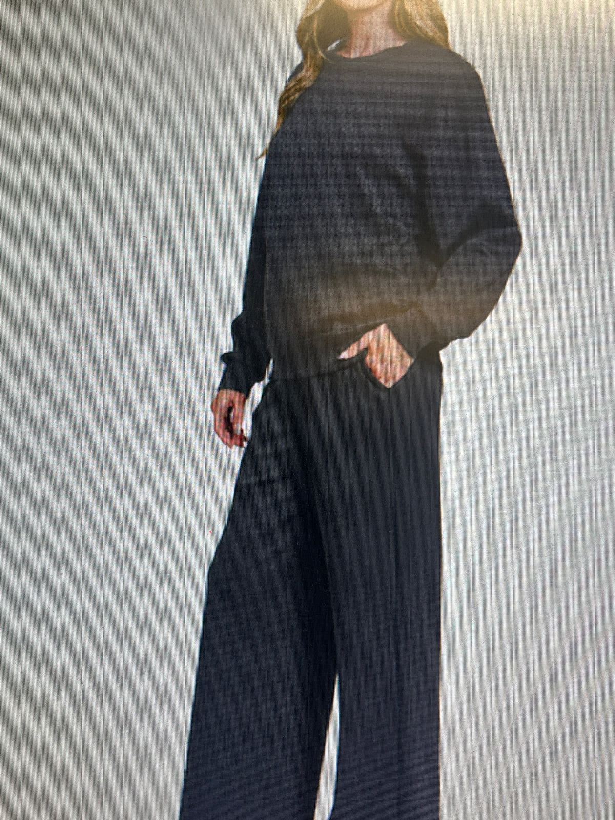 Zenana black two piece set