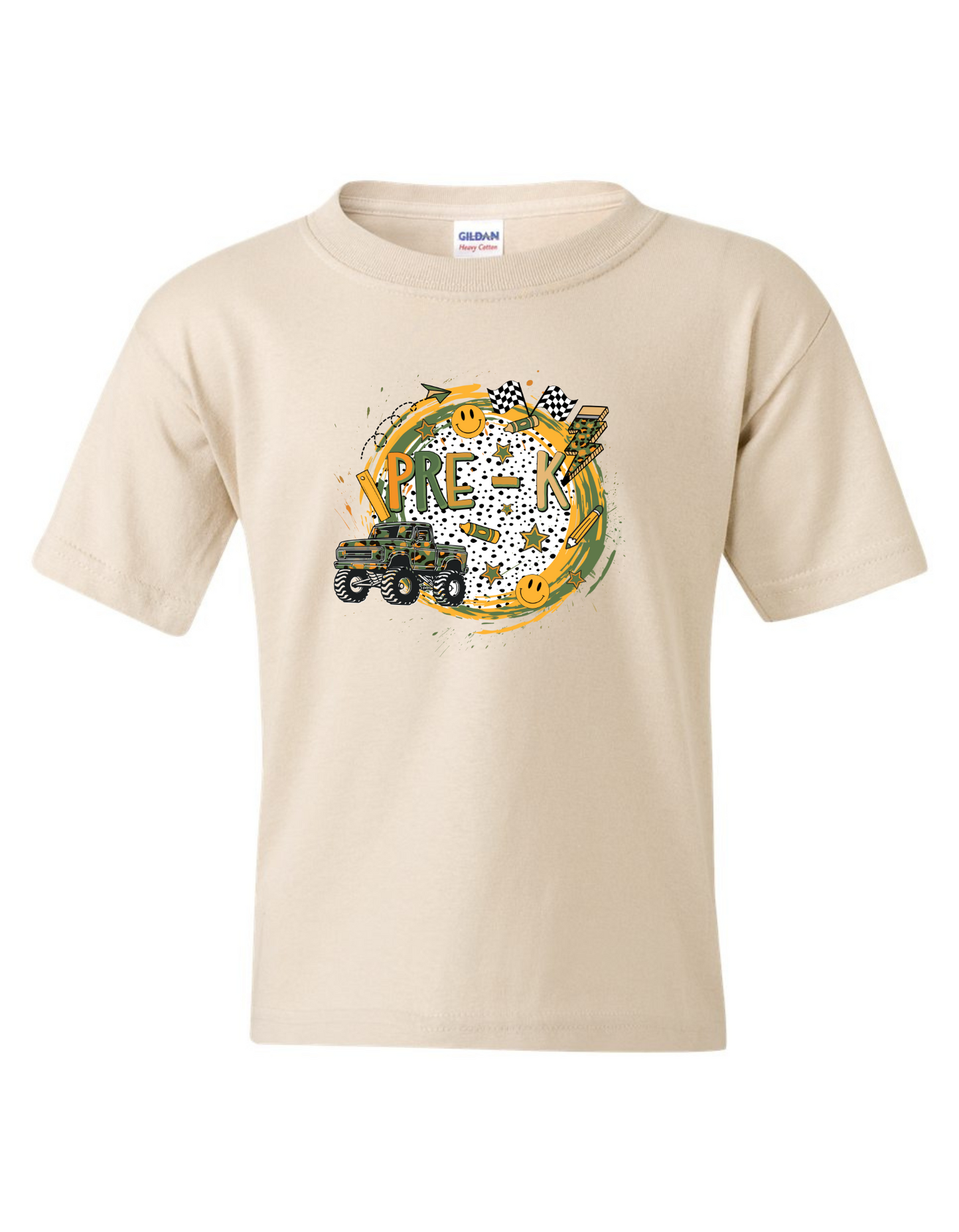 Boy's Dirt Track Back to School Pre-k to 5th Grade