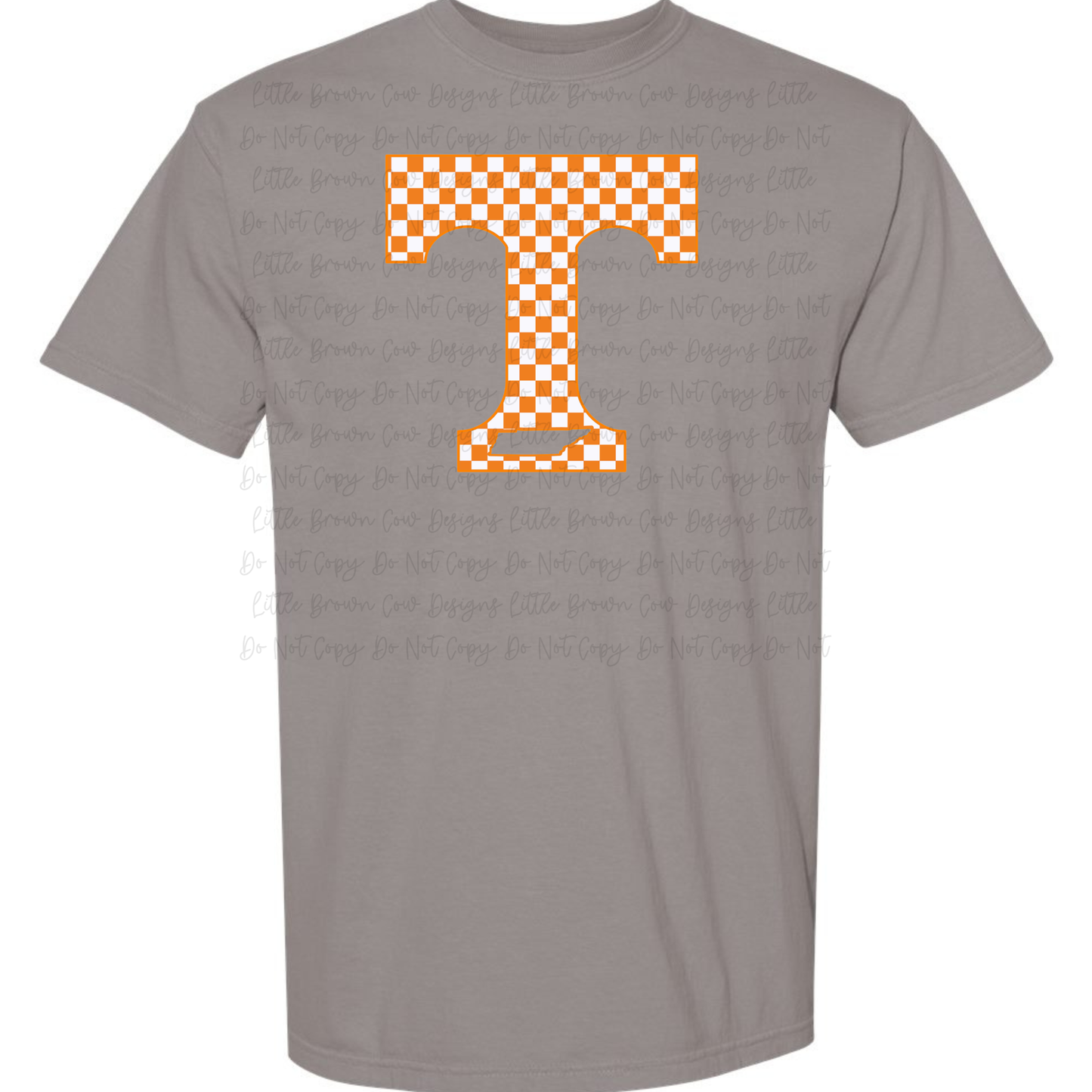 Large Checkerboard T with Tennessee cutout