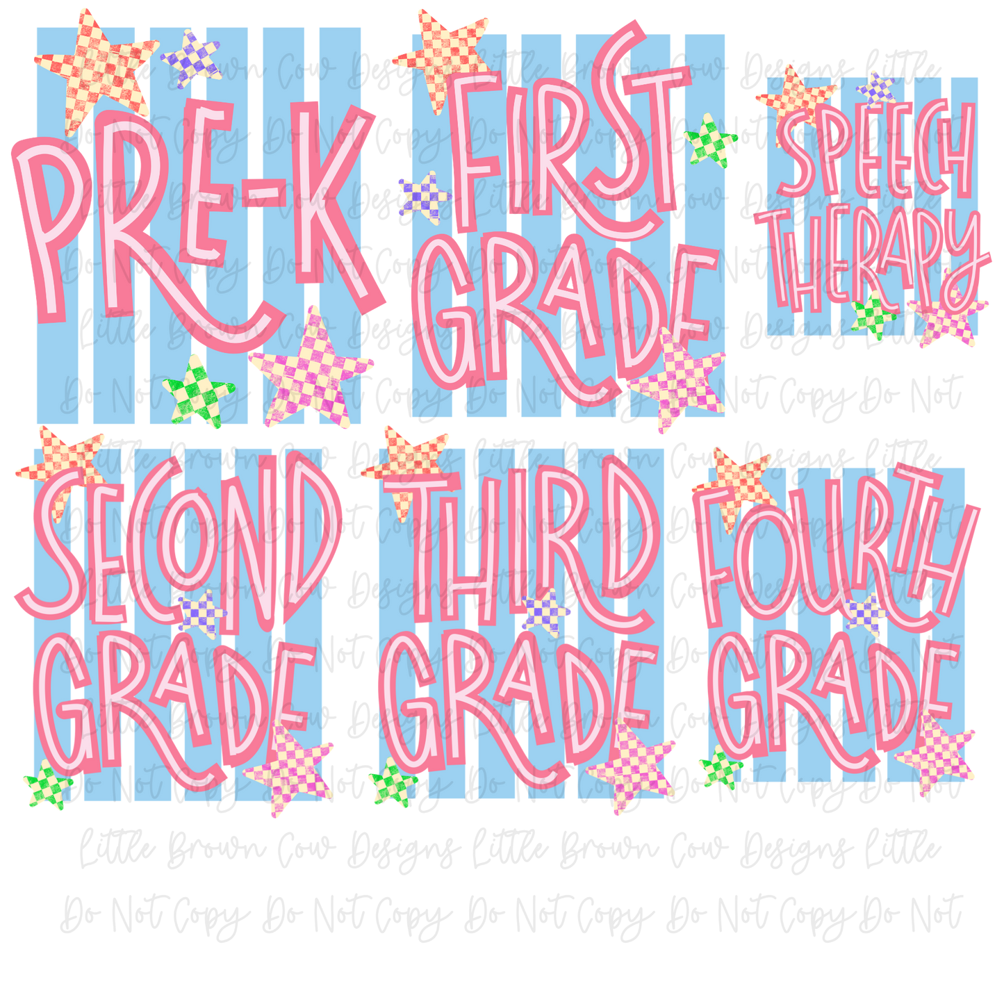 Preppy Grade Level with Stars and Stripes