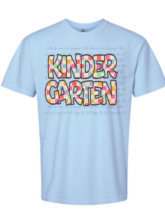 Colorful checkerboard Back to School