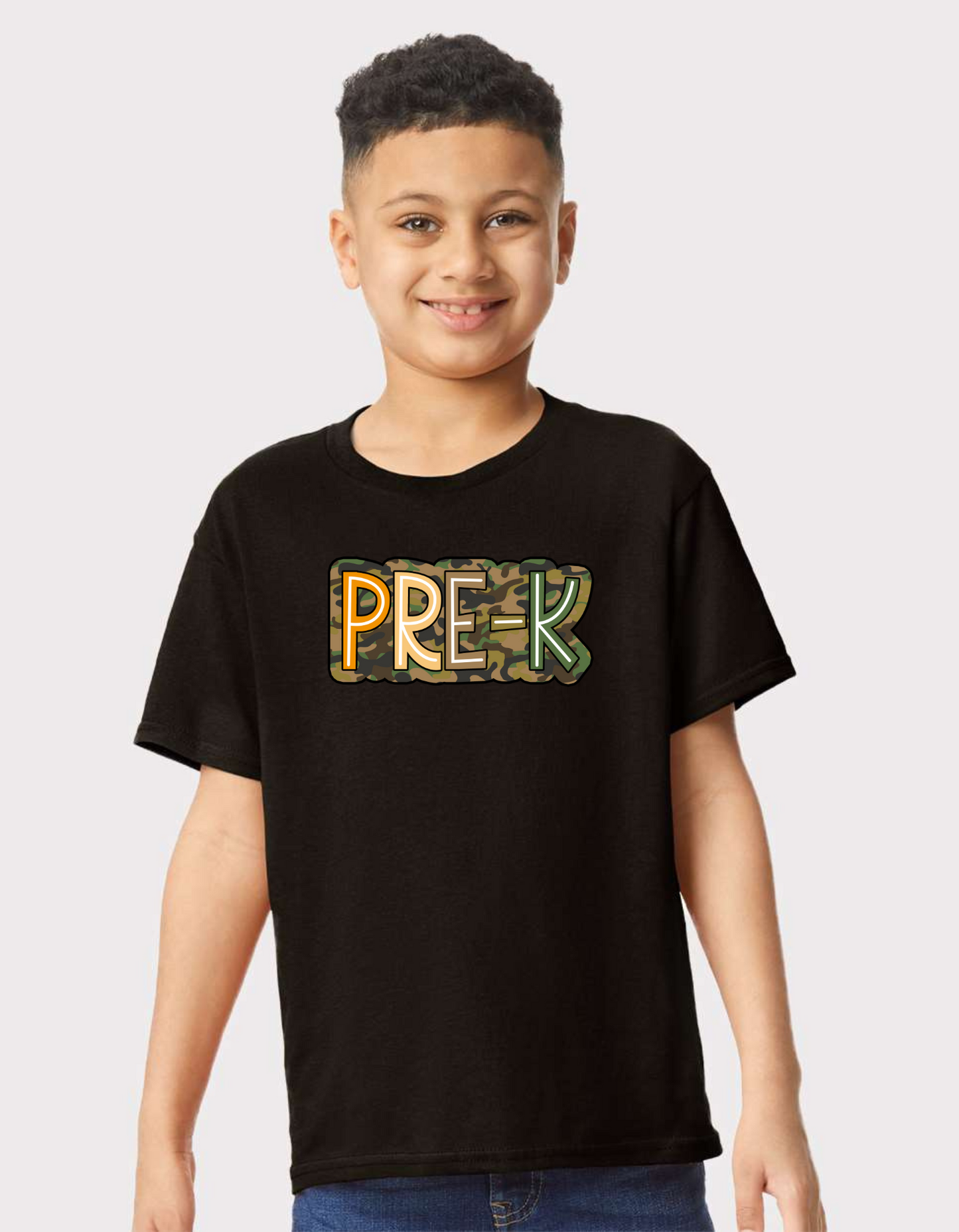 Boy's Camo Back to School Pre-k to 5th