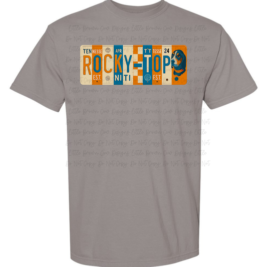 Rocky Top License Plate Design