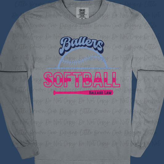 Ballard Law Softball Parent Shirt Softball 2