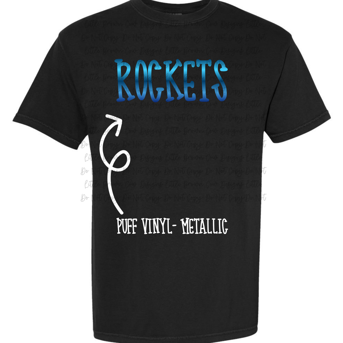 Metallic Blue Puff Rockets