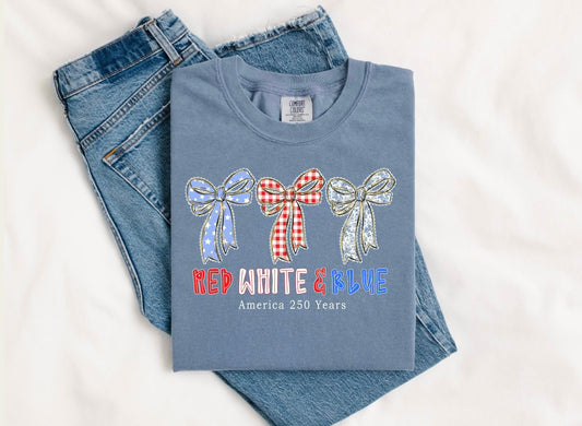 Bows/ Red, White, and Blue