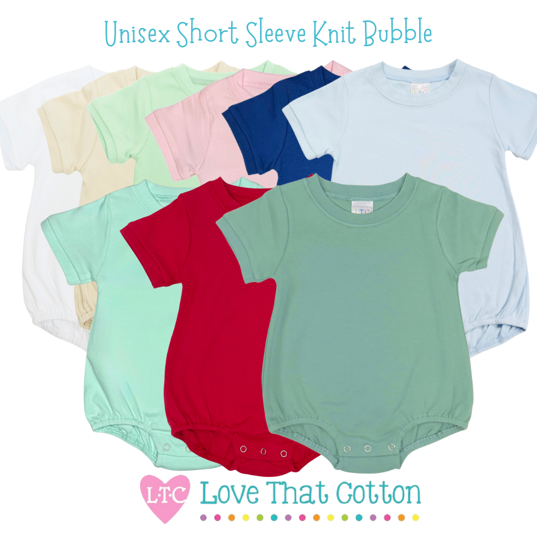 Unisex Short Sleeve Knit Bubble